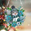 Kit de pendentif de peinture acrylique &agrave; un seul c&ocirc;t&eacute; de No&euml;l 20 cm