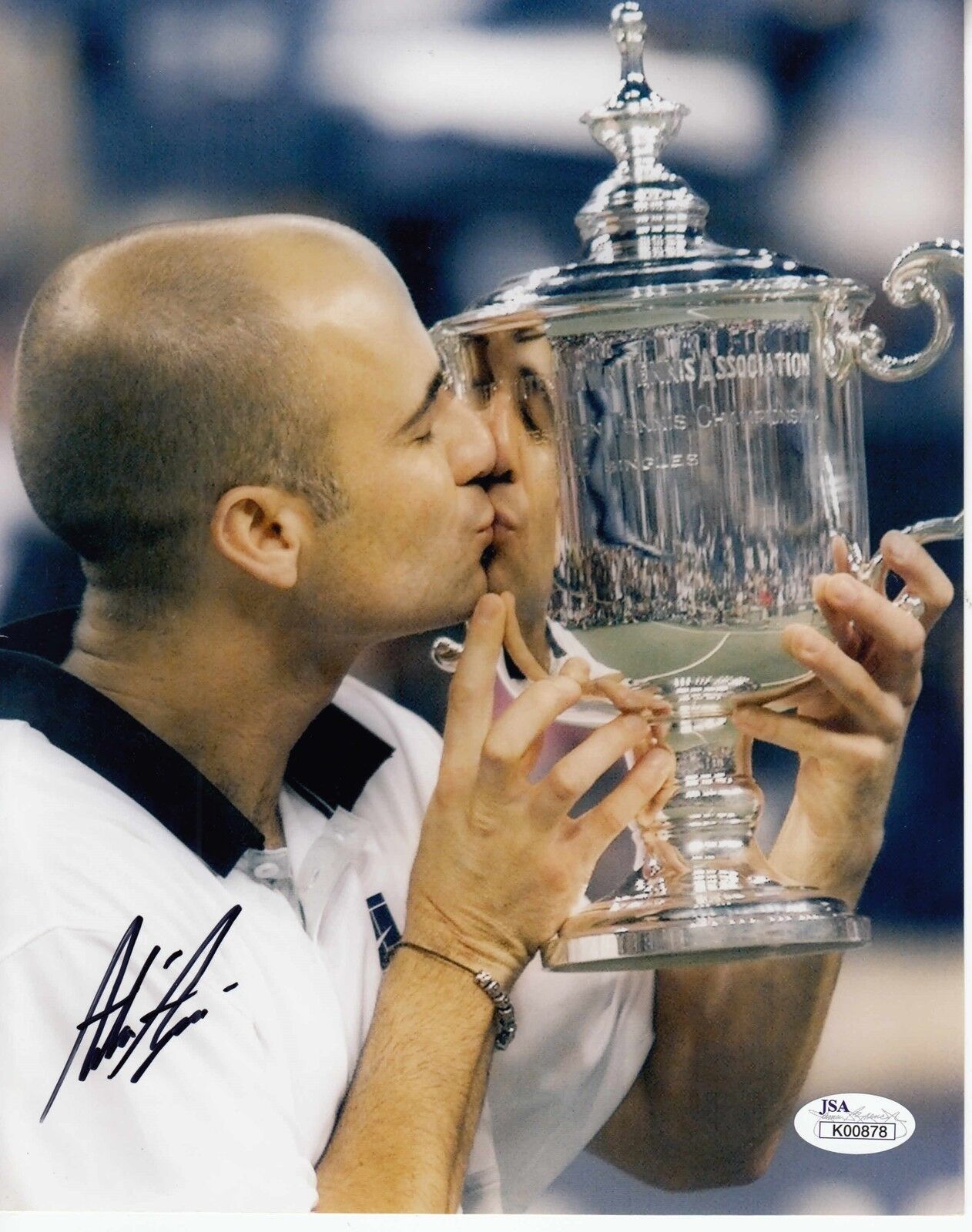 Andre Agassi Tennis #1 8x10 Signed W/JSA Certification 041118