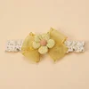 5PCS Adorable Flower Gauze Bowknot Knitting Head Bands for Babies