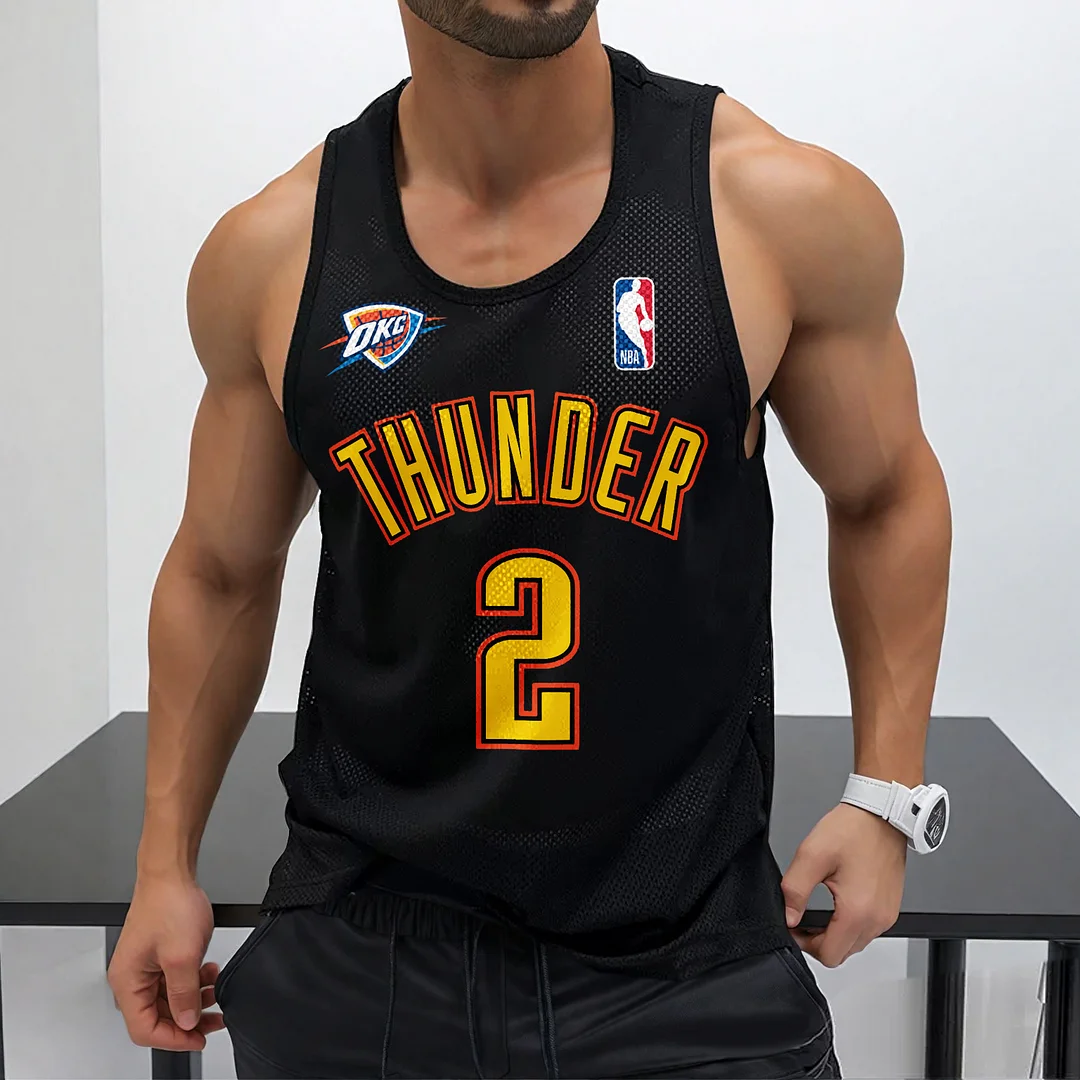  Sporty Basketball Jersey Tank Top for Men - Perfect for Fitness and Casual Wear