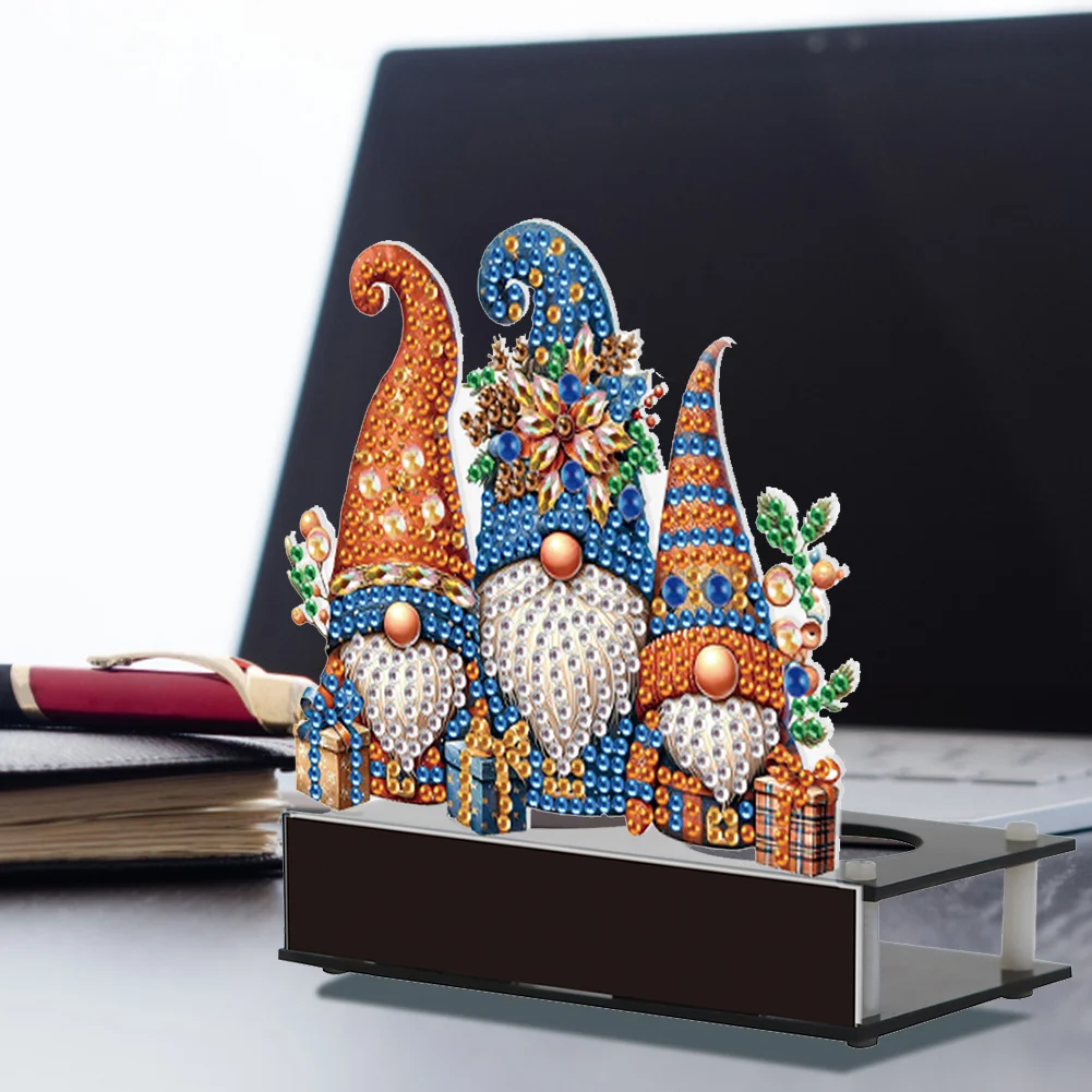 DIY Gnome Diamond Painting Candle Holder Ornaments Aromatherapy Candle Holder