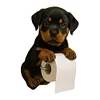 Wall Mount Toilet Paper Roll Holder Dog Shape Paper Stand for Kitchen Bathroom