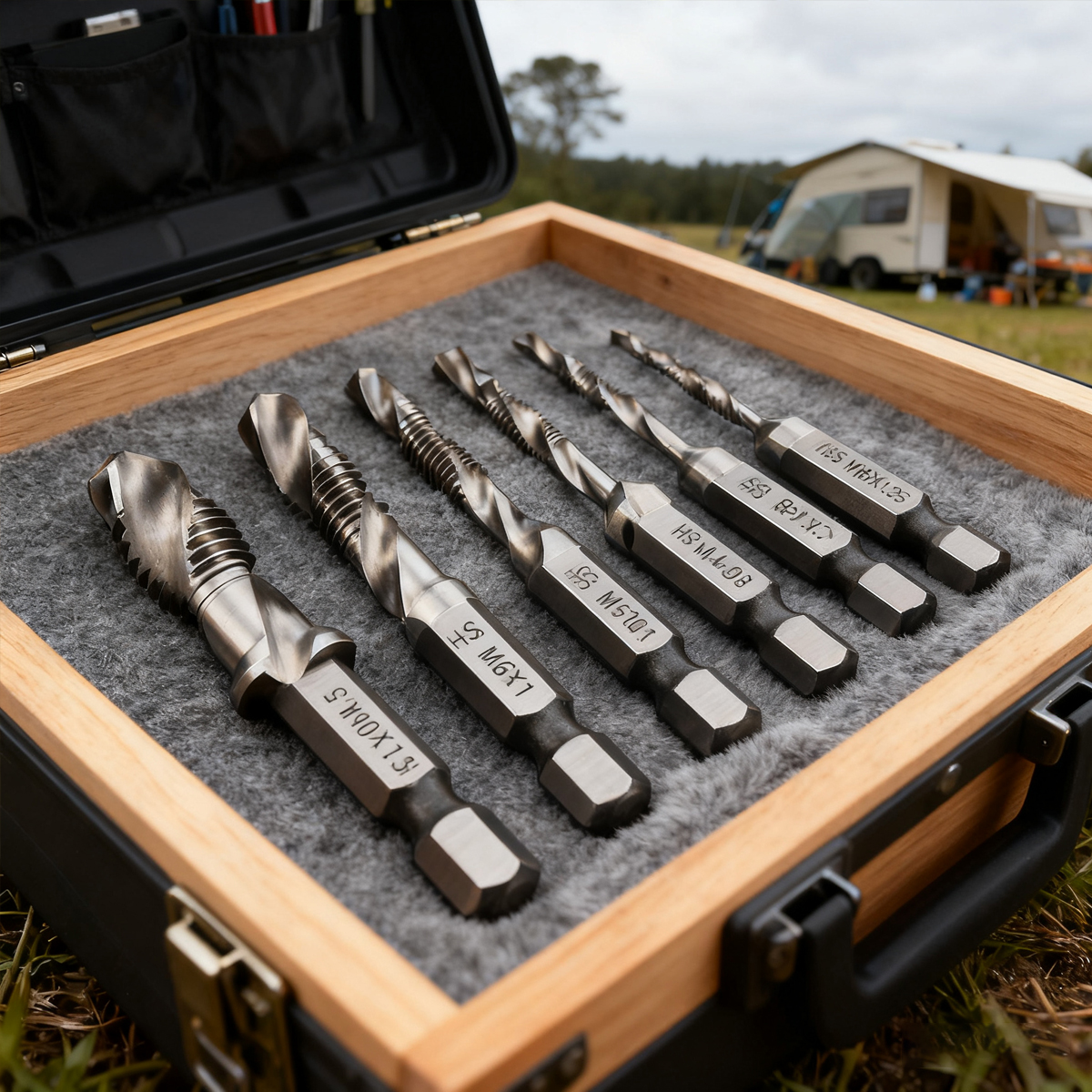 Set 3 In 1 Punta Da Trapano Filettatrice - M3/M4/M5/M6/M8/M10 Acciaio Veloce