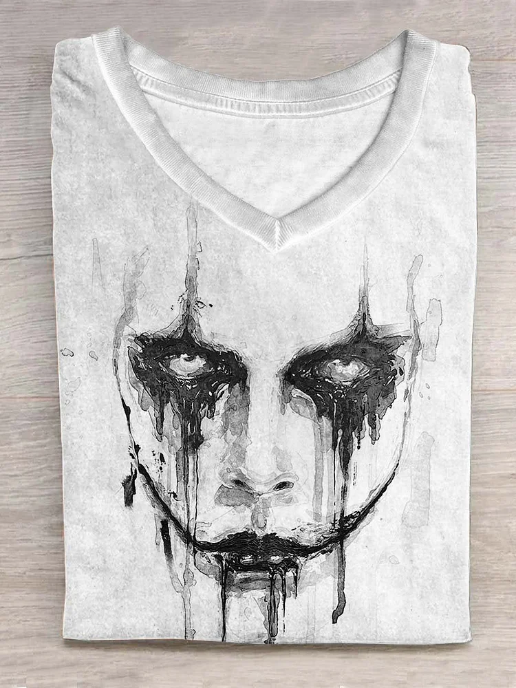Punk Goth Art Print Casual T-shirt