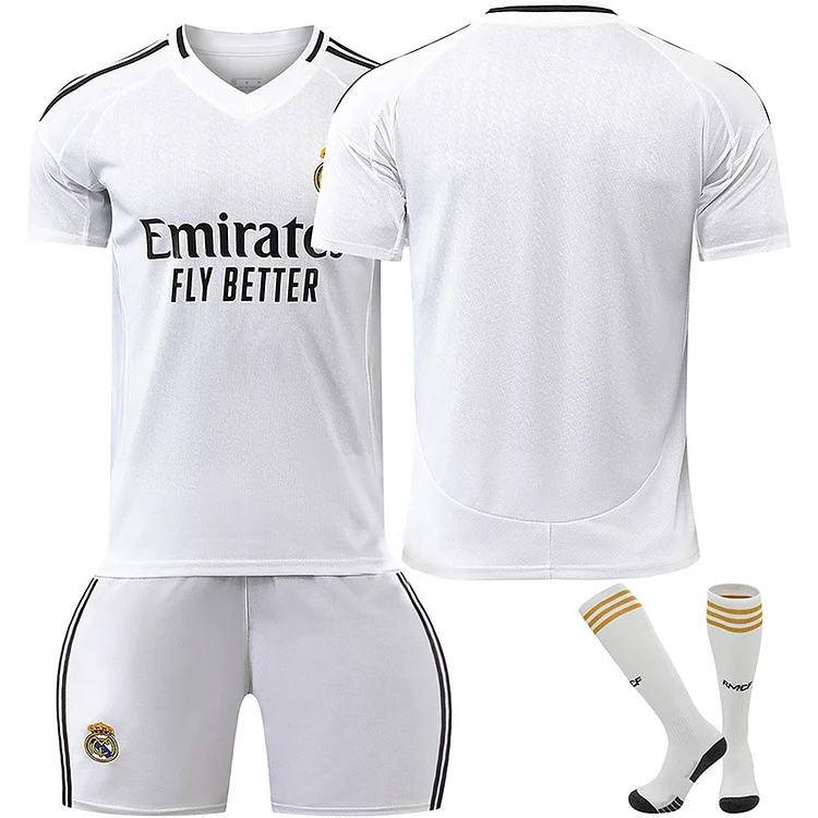  24/25 Real Madrid Home Football Jersey Traning Set