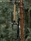 Camping Tent Staple Hammer Aluminum Alloy Hammer for Hiking Gardening (Black)
