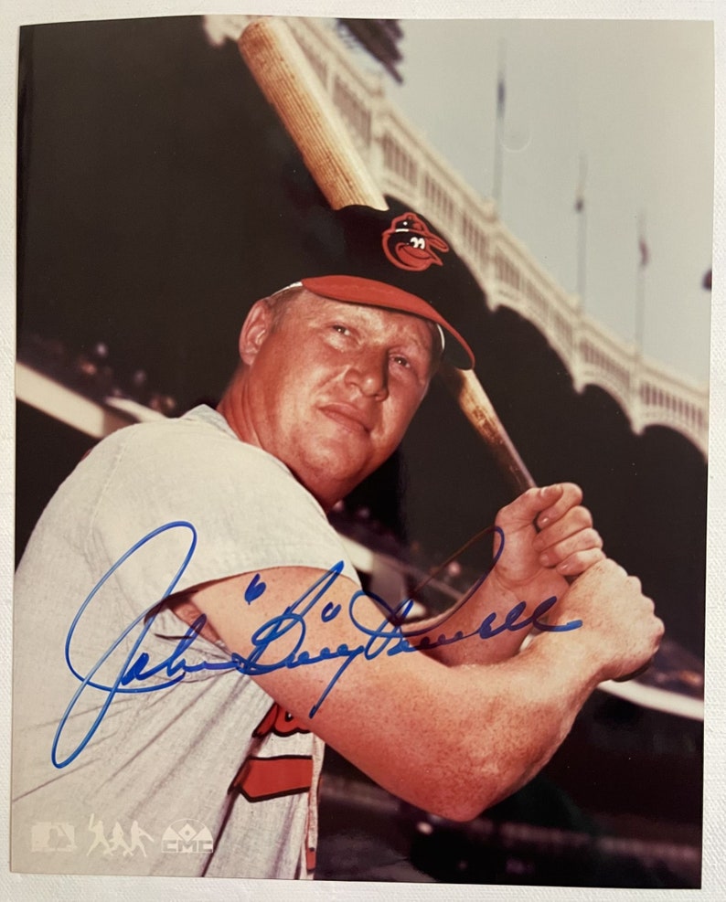 Boog Powell Signed Autographed Glossy 8x10 Photo Poster painting Baltimore Orioles - COA Matching Holograms