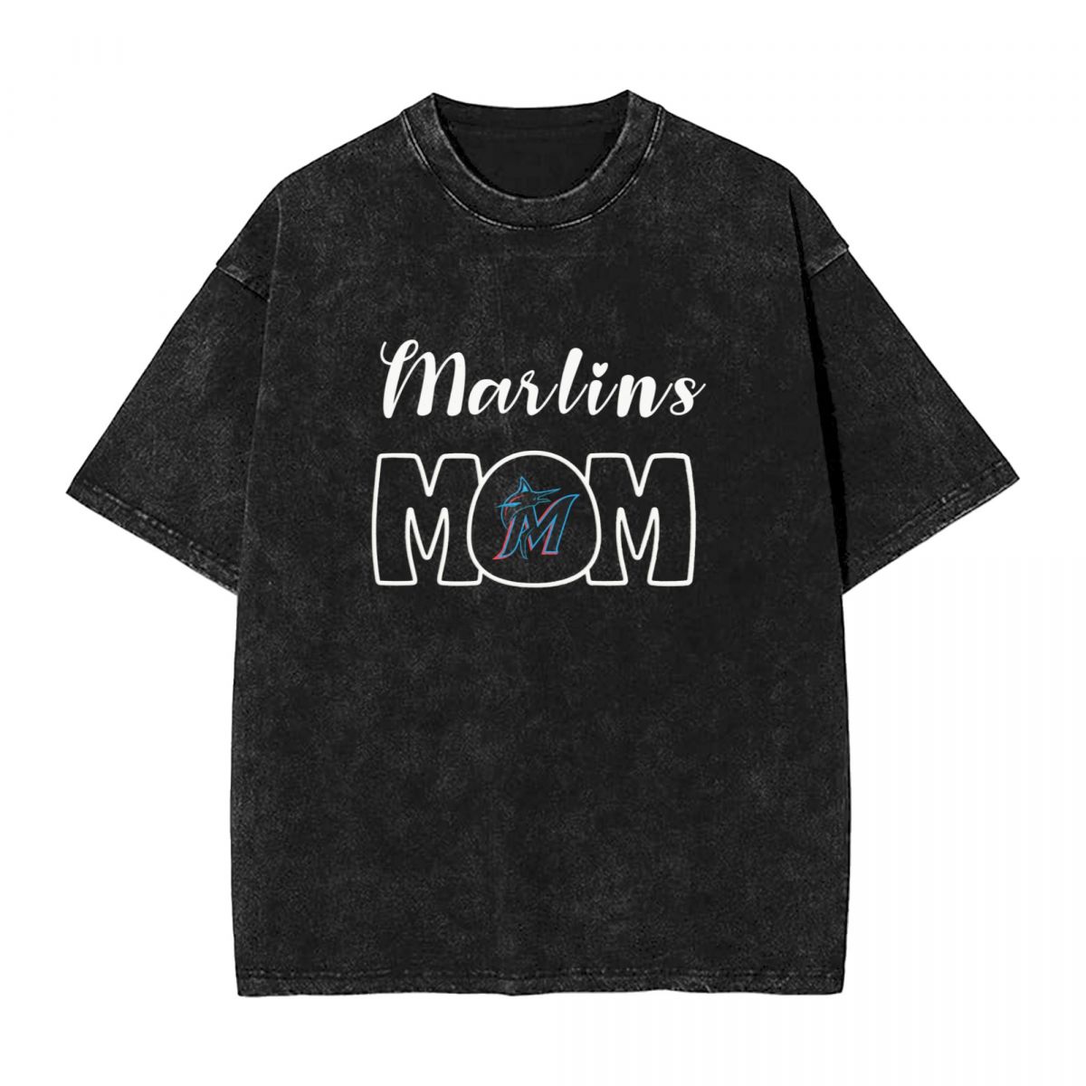 Miami Marlins Mom Men's Vintage Oversized T-Shirts