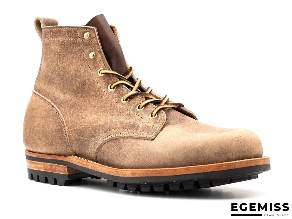 Cow Split Leather Men Boots Comfortable Boots Men Footwear Rubber Ankle Boots Men's Shoes | EGEMISS