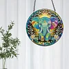 Diamond Painting Acrylic Elephant Hanging Pendant