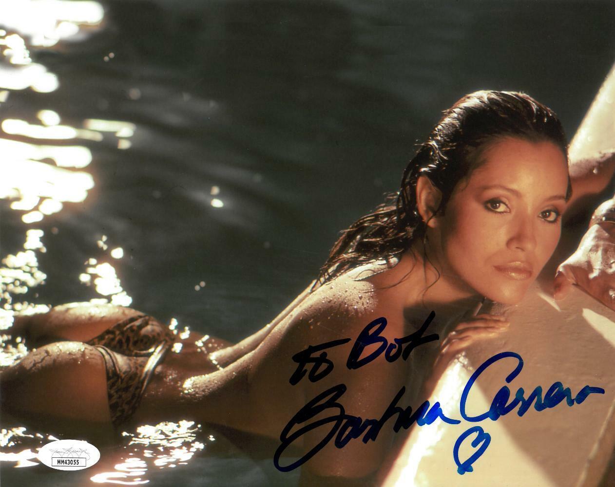 Barbara Carrera Signed Sexy Authentic Autographed 8x10 Photo Poster painting JSA #MM43055