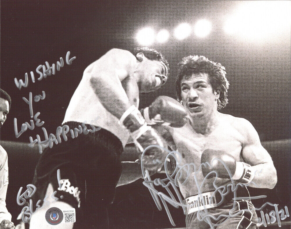 Autographed Boxer Ray Boom Boom Mancini Signed 8x10 Photo Poster painting God Bless 2/18/21 COA