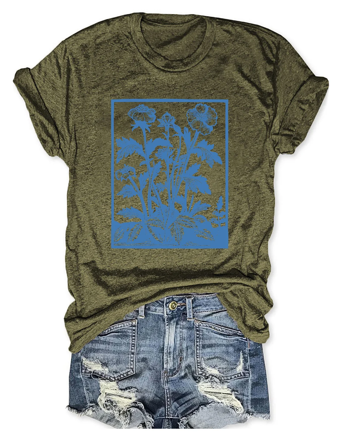 Vintage Wildflowers Graphic T-shirt