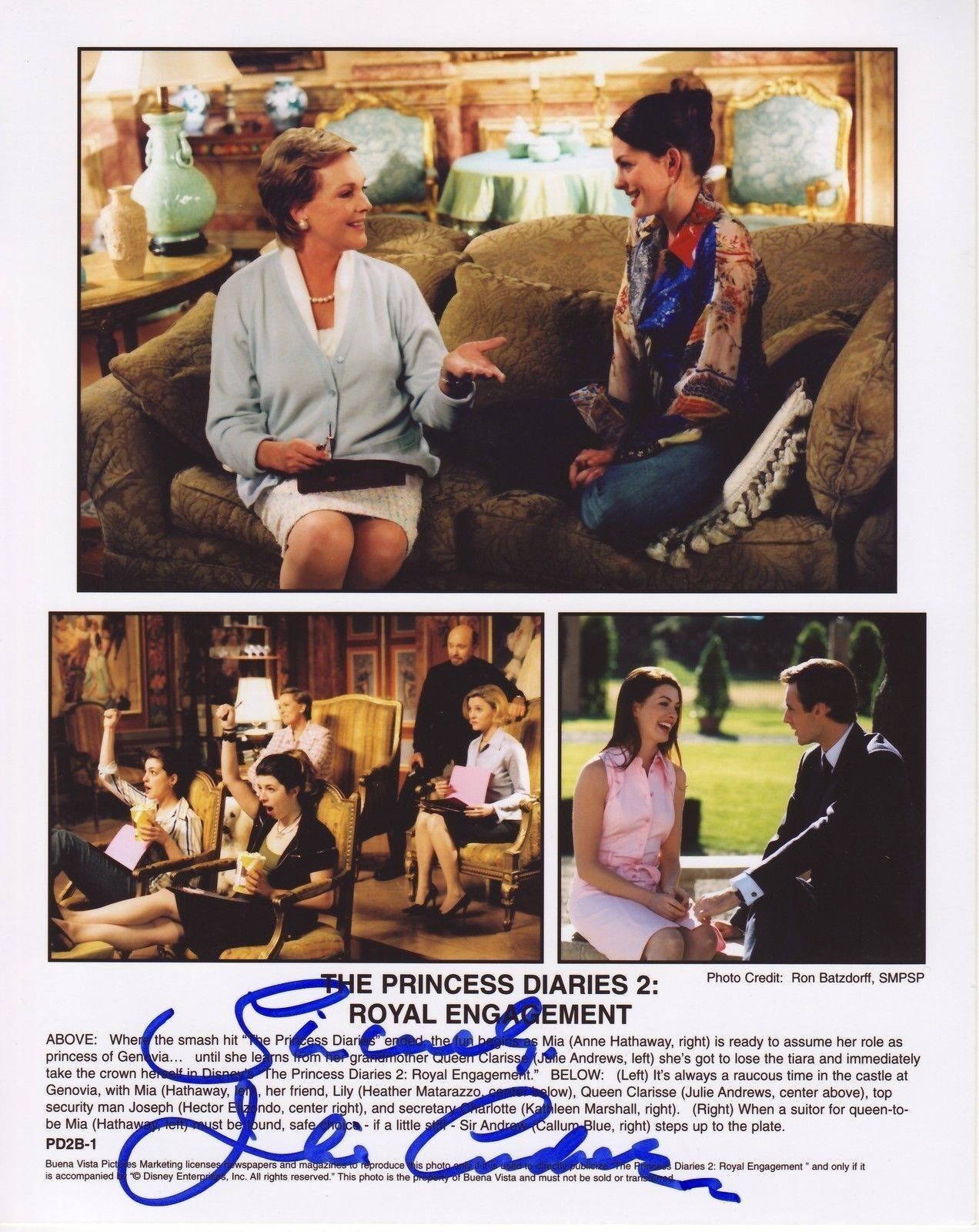 JULIE ANDREWS AUTOGRAPH SIGNED PP Photo Poster painting POSTER