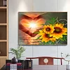 Diamond Painting -DIY Round Drill Heart Gesture Sunflower(60x50cm)