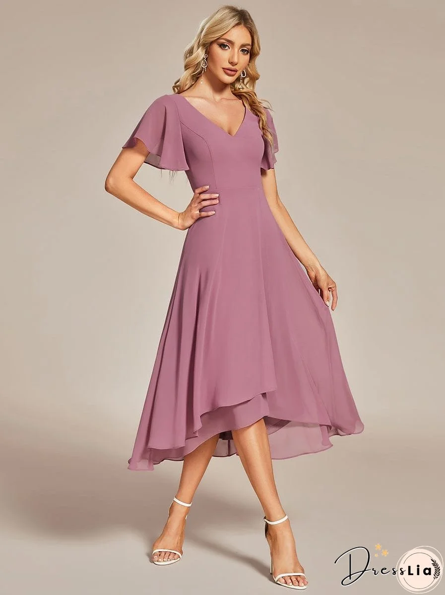 Flowy A-Line Chiffon Dress