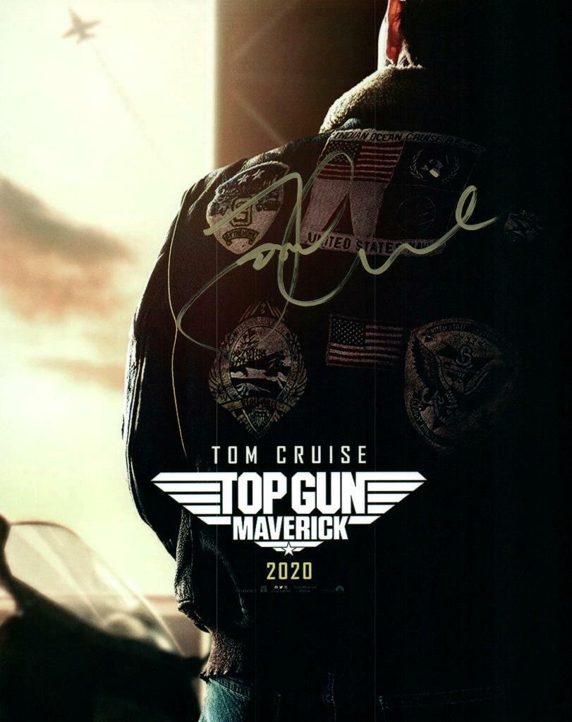 Tom Cruise topgun signed 8x10 Photo Poster painting Picture autographed with COA