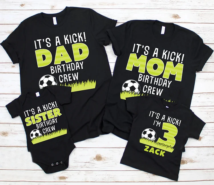 Personalized Football Family Birthday Shirts|S16