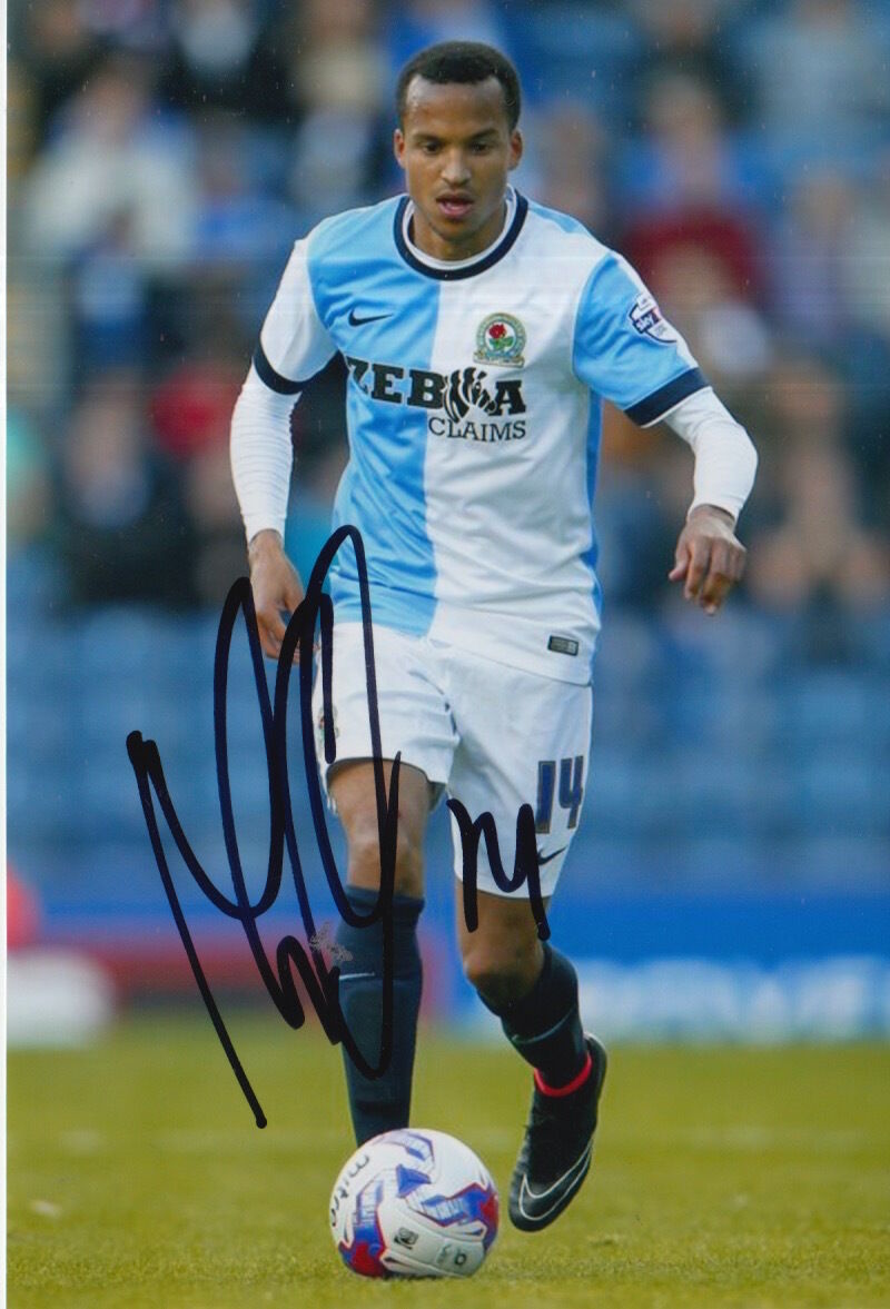 BLACKBURN ROVERS HAND SIGNED MARCUS OLSSON 6X4 Photo Poster painting 2.