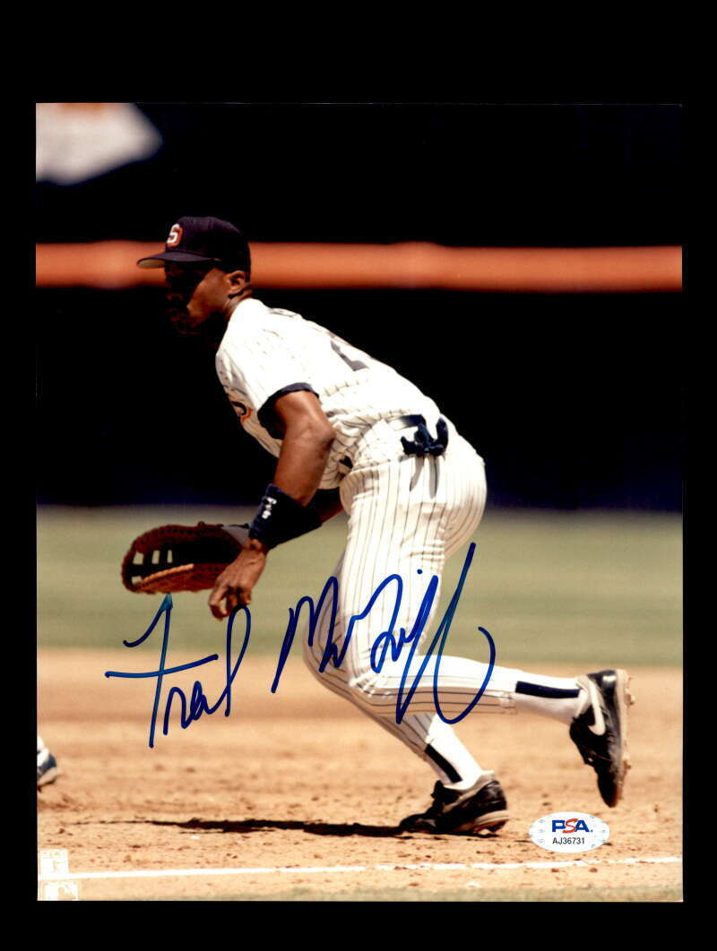 Fred Mcgriff PSA DNA Coa Signed 8x10 Photo Poster painting Padres Autograph