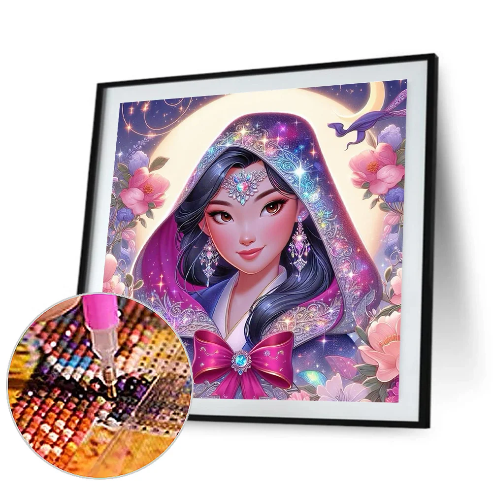 Diamond Painting - Full Round Drill - Princess Mulan(Canvas|40*40cm)