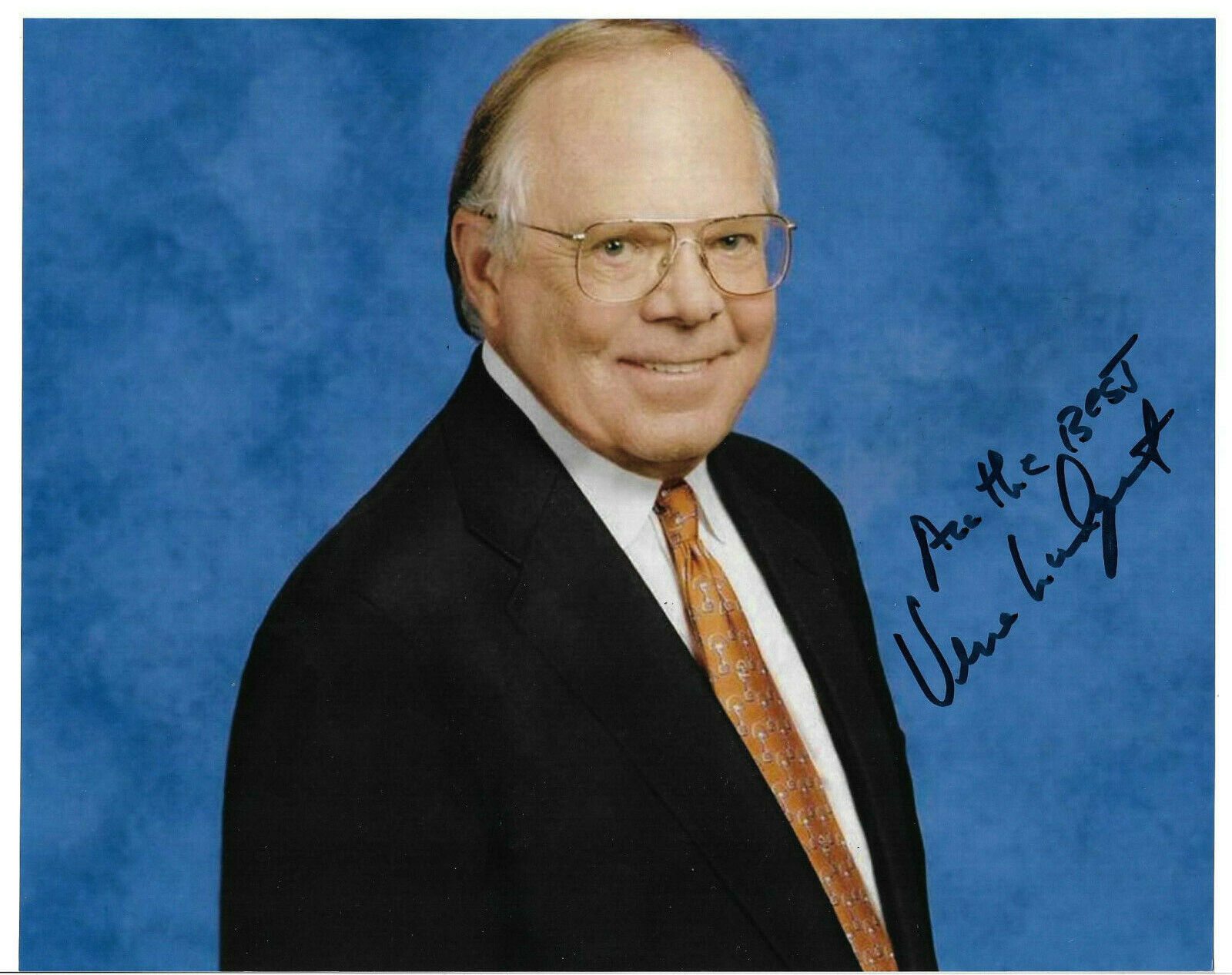 Verne Lundquist Authentic Signed 8x10 Photo Poster painting Autographed, Sports Announcer