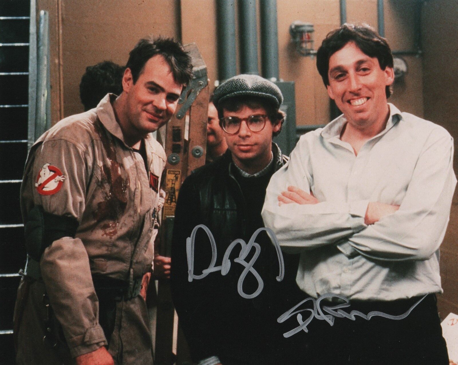 Dan Aykroyd & Ivan Reitman REAL hand SIGNED 8x10 Photo Poster painting #1 COA Ghostbusters