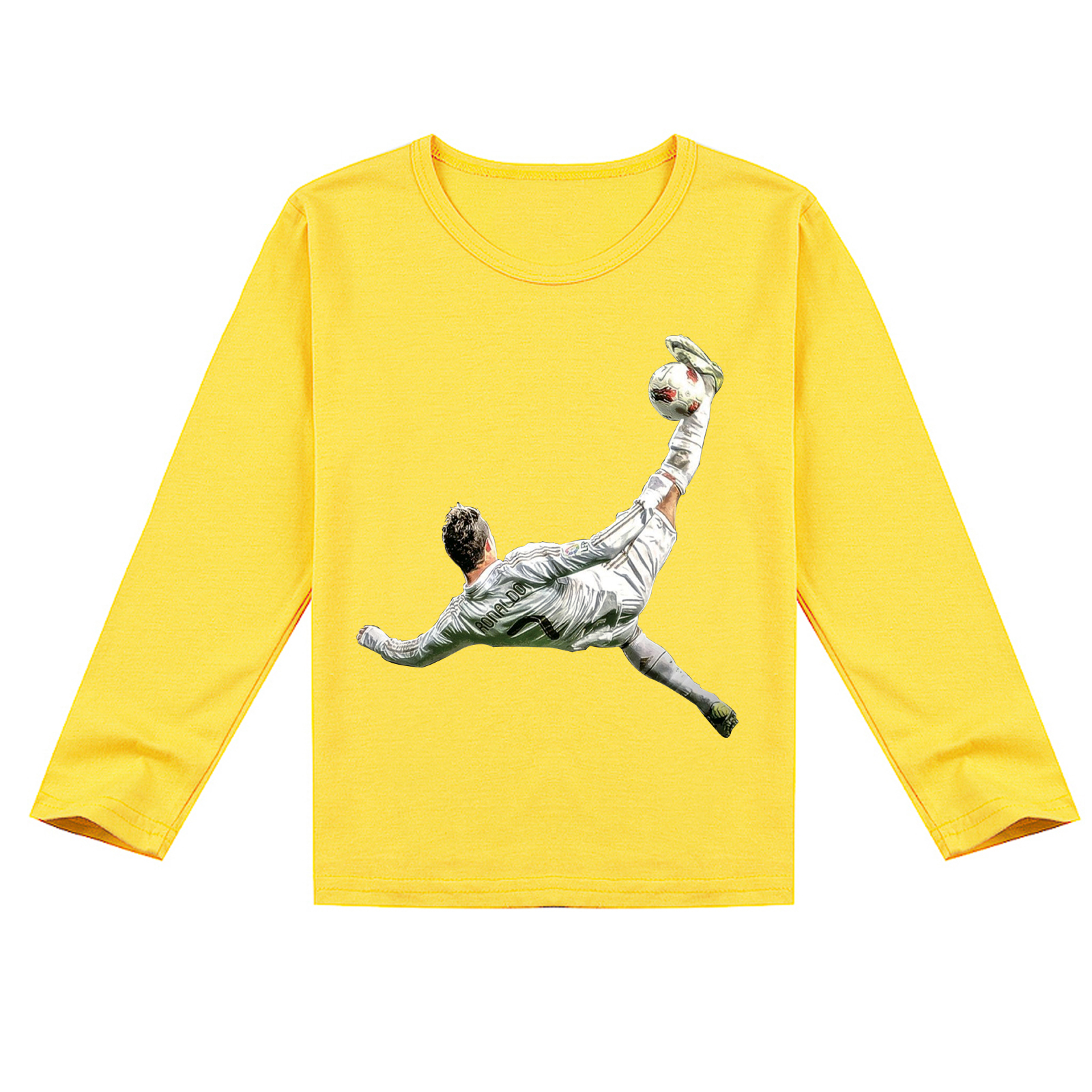 Mayoulove Cristiano Ronaldo Long Sleeve T-Shirt for Kids - Trendy Sportswear for Boys  Girls, Perfect Gift-Mayoulove