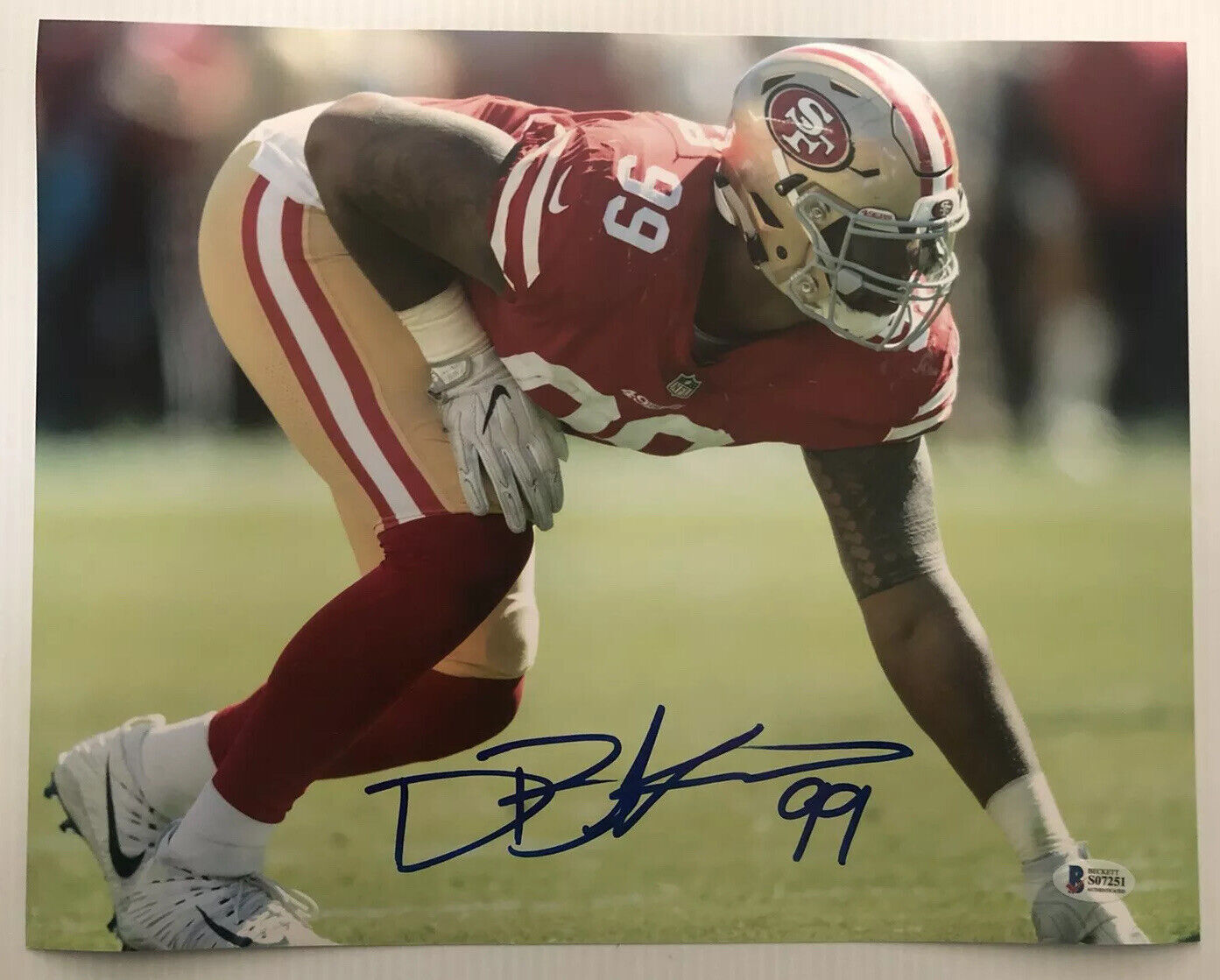 Deforest Buckner Signed Autographed 11x14 Photo Poster painting San Francisco 49ers BECKETT COA4