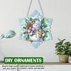 Flocon de neige d’hiver - pendentif bricolage 5d