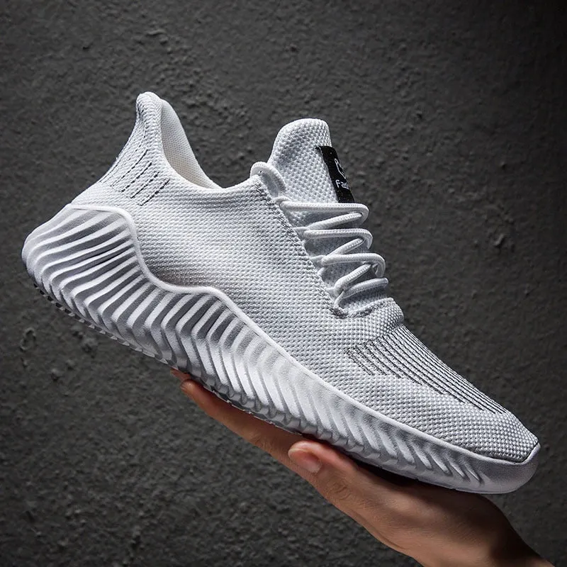 Fashion Men Shoes Big Size Shoes for Men Casual Light Walking Man Tennis Shoe 2021 Breathable White Trendy Mesh Sneakers Men