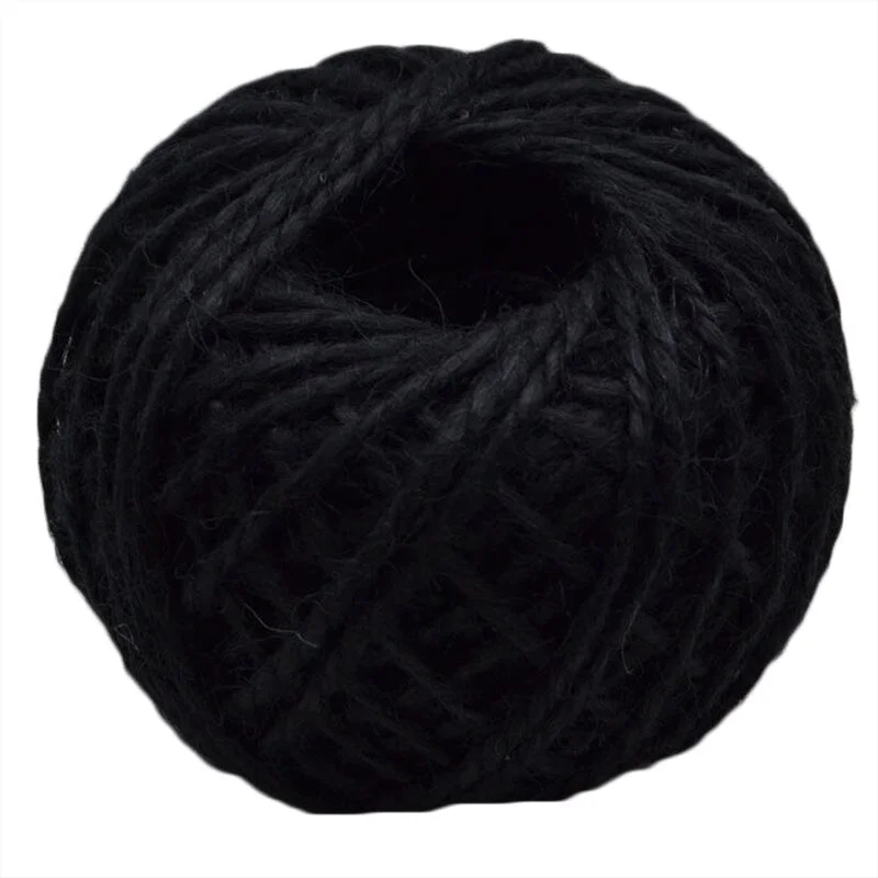 2mm 30M/Roll Burlap Rope Natural Jute Twine Burlap String Hemp Rope Wedding Gift Wrapping Cords Home Woven Decorative DIY Crafts