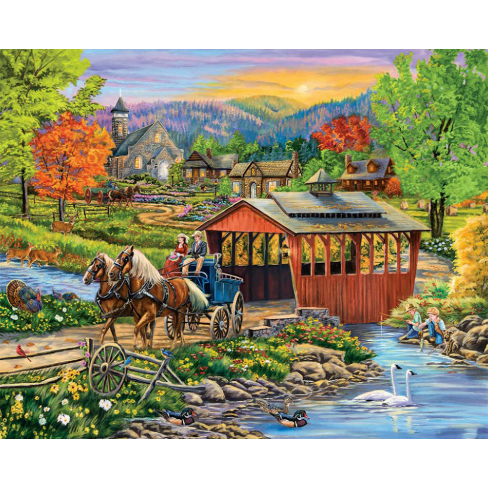 

Carriage - Round Drill Diamond Painting - 50*40CM, 501 Original
