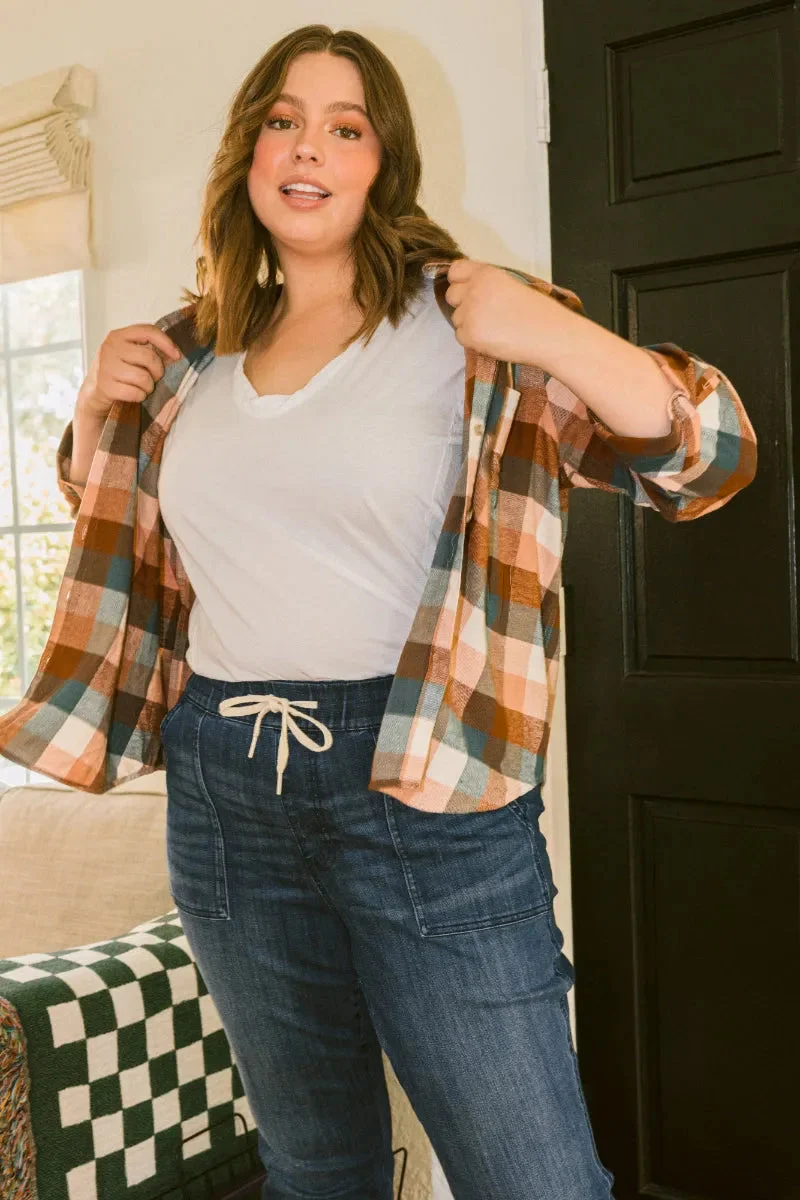 Drawstring Stretch Jeans(Buy 2 Free Shipping)