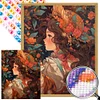 Diamond Painting -DIY Round Partial AB Drill Cat and Girl(45x55cm)