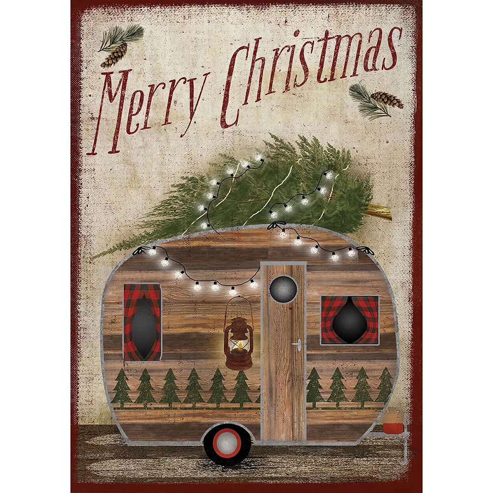 Full Square Diamond Painting 20*30cm - Merry Chrismas