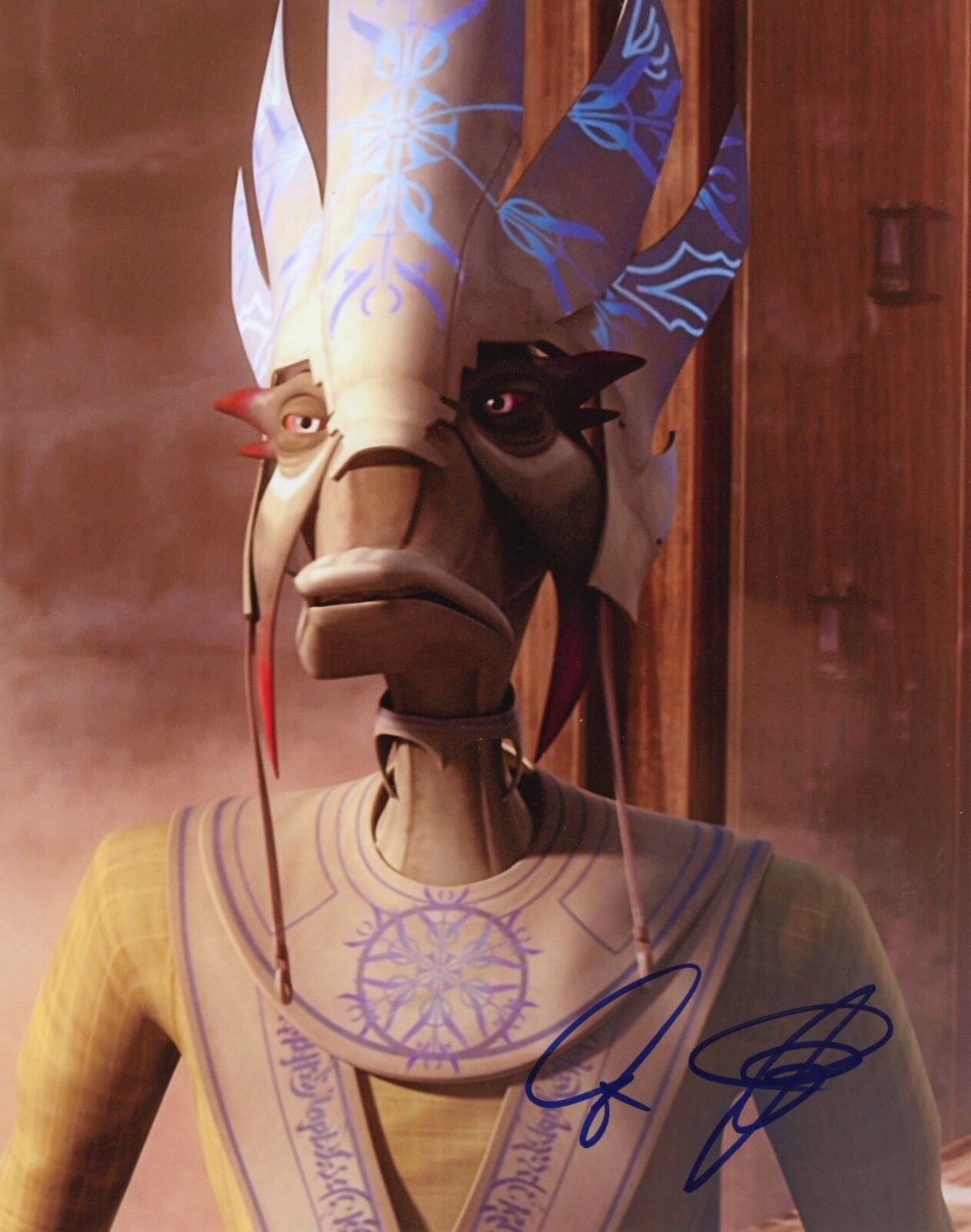 ~ CAS ANVAR Authentic Hand-Signed Peteen - Star Wars:The Clone Wars