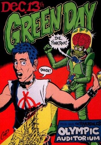 GREEN DAY TOUR - OLYMPIC AUDITORIUM - Photo Poster painting POSTER PRINT INSERT -  POST!