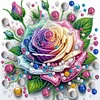 DIY Partial Special Shaped Drill Diamond Painting-Flower
