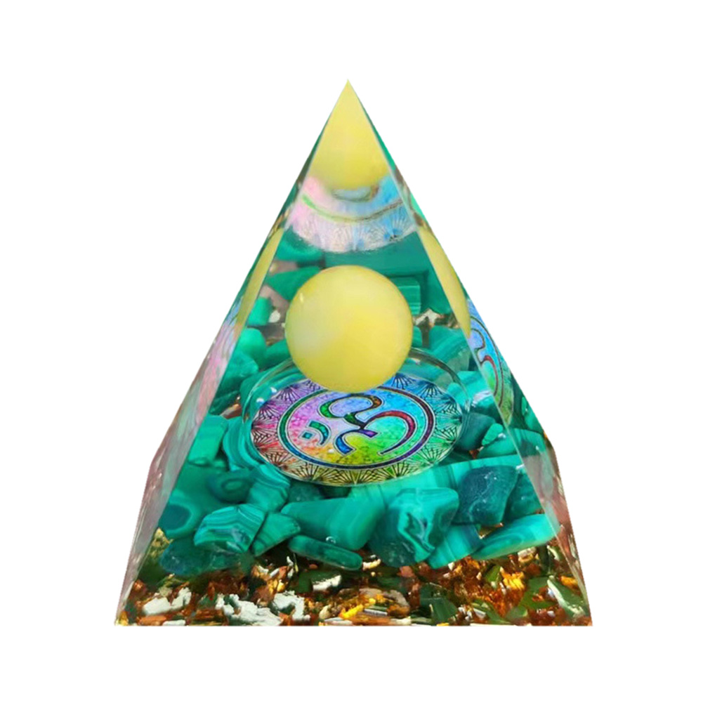 

5cm Natural Orgonite Pyramid Chakra, 501 Original