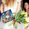 6Pcs Diamond Painting Greeting Card Gnome Diamond Handmade Card for Friends