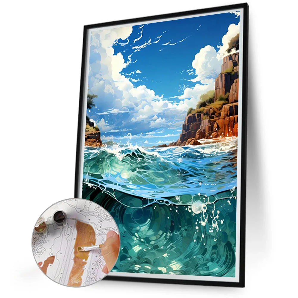 DIY Paint By Number 30*40cm - Ocean