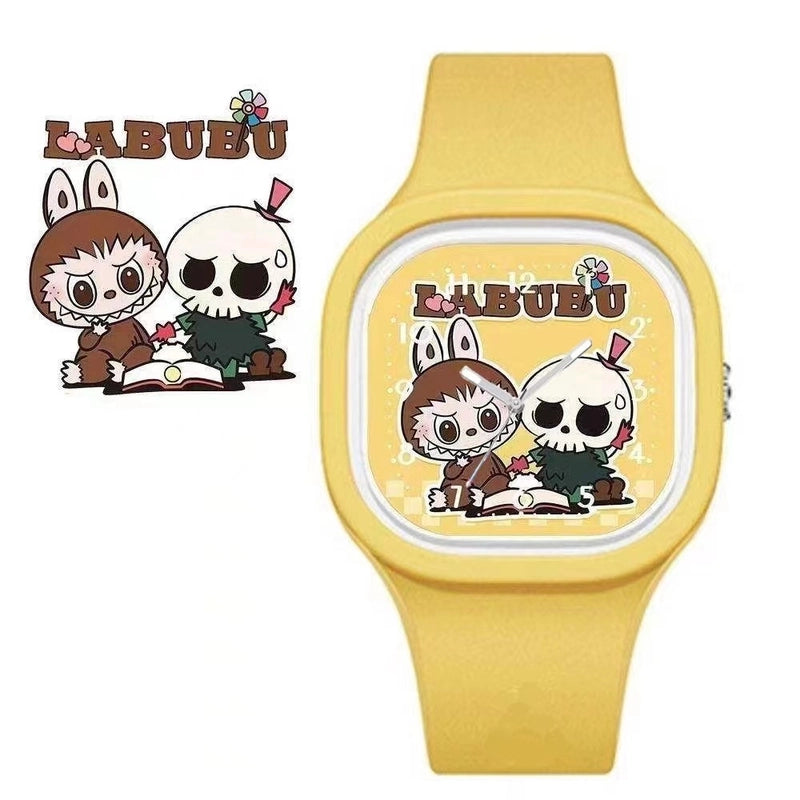 New Jelly Square Silicone Skin Feeling Quartz Watch High Color Value Children Student Watch In Stock