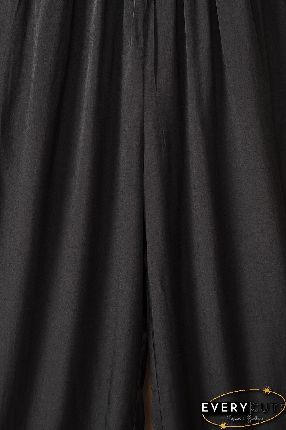 Smocked Pocketed Ruffled Sleeveless Wide Leg Jumpsuit