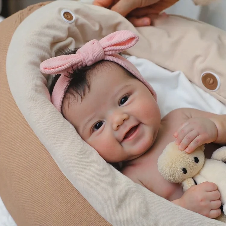 12"&16" 100% Soft Flexible Silicone Reborn Baby Doll Girl Lamatu with Flexible Limbs & Soft Touch Body