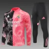 Real Madrid 25-26 1/4 Zip Tracksuit Black & Pink Special Edition Chandal