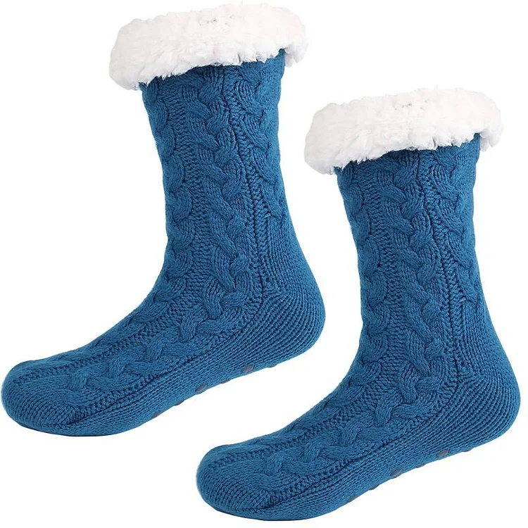 Autumn Winter Fleece Warm Christmas Socks shopify Stunahome.com