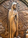 Our Lady of Fatima wood carving decoration