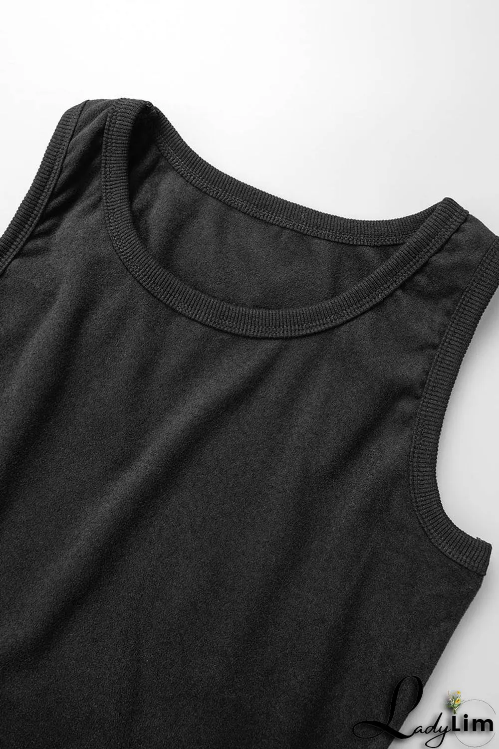 White Casual Sportswear Solid Patchwork O Neck Sleeveless Two Pieces
