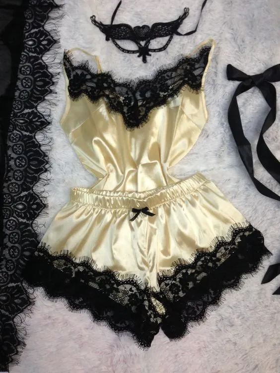 Churchf Exploding Pajamas Simulation Silk Pyjamas Large-Size Home Underwear Pajamas Skirt Ebay1090